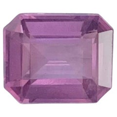 1.40 Carat Natural Loose Purplish Pink Spinel Emerald Shape Gemstone