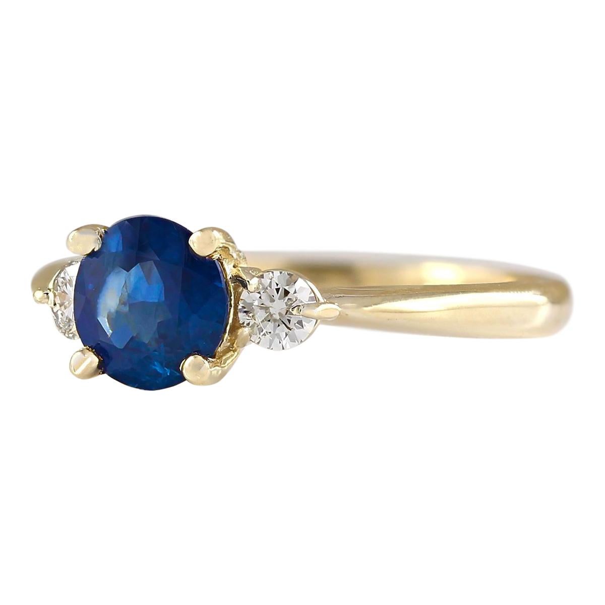 Stamped: 14K Yellow Gold
Total Ring Weight: 2.2 Grams
Total Natural Sapphire Weight is 1.20 Carat (Measures: 6.00x6.00 mm)
Color: Blue
Total Natural Diamond Weight is 0.20 Carat
Color: F-G, Clarity: VS2-SI1
Face Measures: 6.00x11.65 mm
Sku: [703254W]