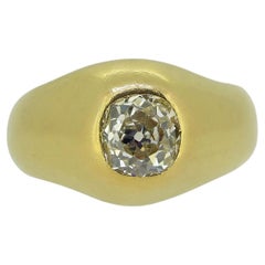 1.40 Carat Old Mine Cut Diamond Single-Stone Ring