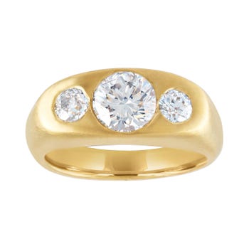 1.40-Carat Three-Stone Diamond Ring