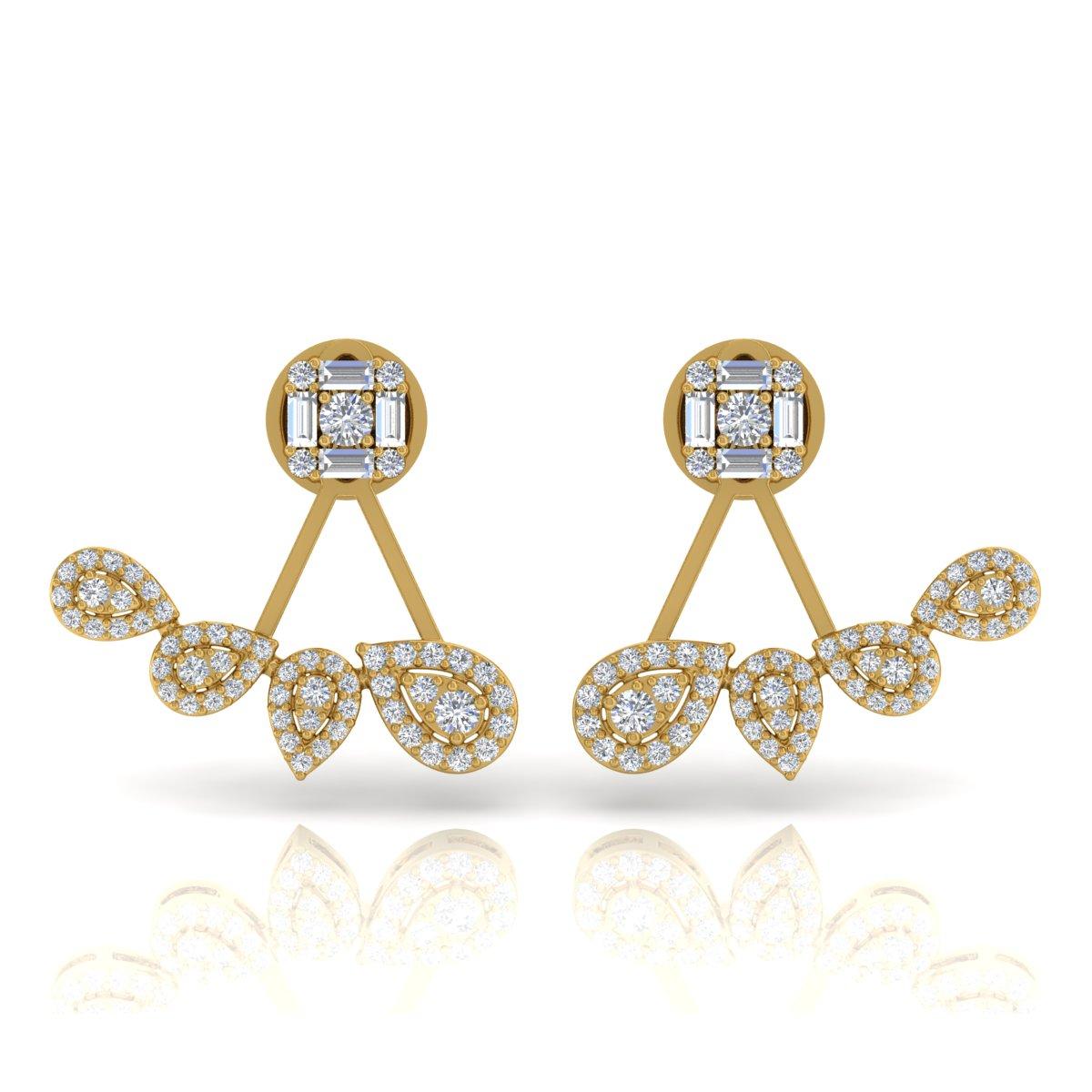 Fundidos en oro de 18 quilates, estos exquisitos pendientes están engastados con 1,40 quilates de brillantes diamantes.

SIGUE LA TIENDA DE SPECTRUM JEWELS para ver la última colección y piezas exclusivas. Spectrum Jewels se enorgullece de ser uno
