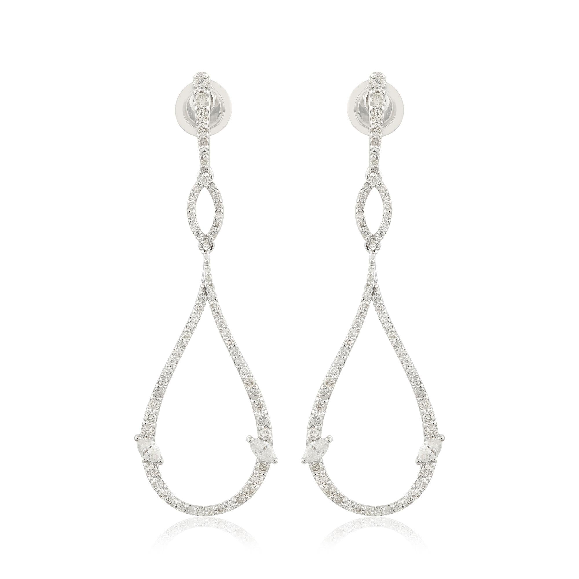 Cast from 10-karat gold, these exquisite earrings are handset with 1.40 carats of sparkling diamonds.

FOLLOW SPECTRUM JEWELS storefront to view the latest collection & exclusive pieces. Spectrum Jewels is proudly rated as a Top Seller on 1stdibs