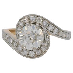 1.40 Carats Diamond tourbillon ring
