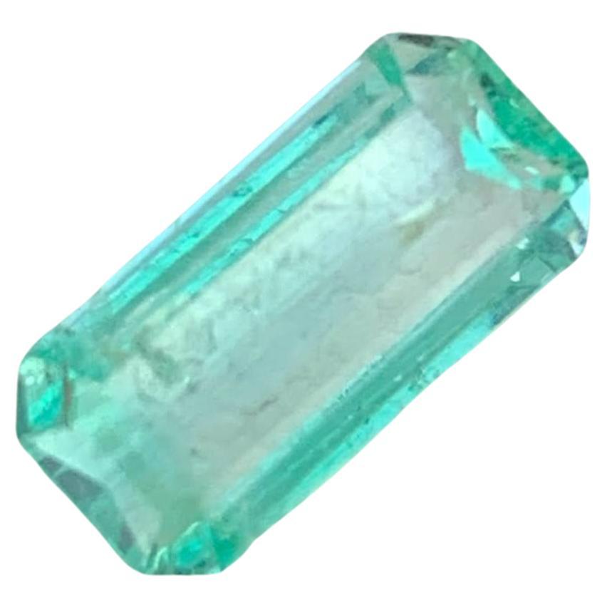 1.40 Carats Emerald Stone Emerald Cut Natural Gemstone From Afghanistan