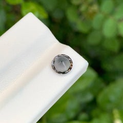 1.40 carats Gray Spinel Stone Round Cut Natural Gemstone from Burma