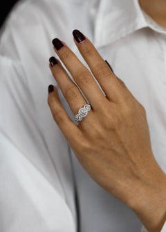 Roman Malakov 1.40 Carats Total Round Brilliant Cut Diamond Halo Engagement Ring