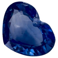 1.40 Ct Blue Sapphire Heart Loose Gemstone