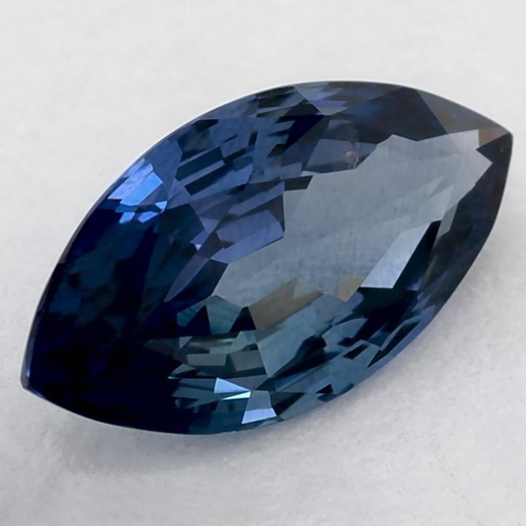 Taglio marquise 1,40 Ct Zaffiro Blu Marquise Gemma Sciolta in vendita