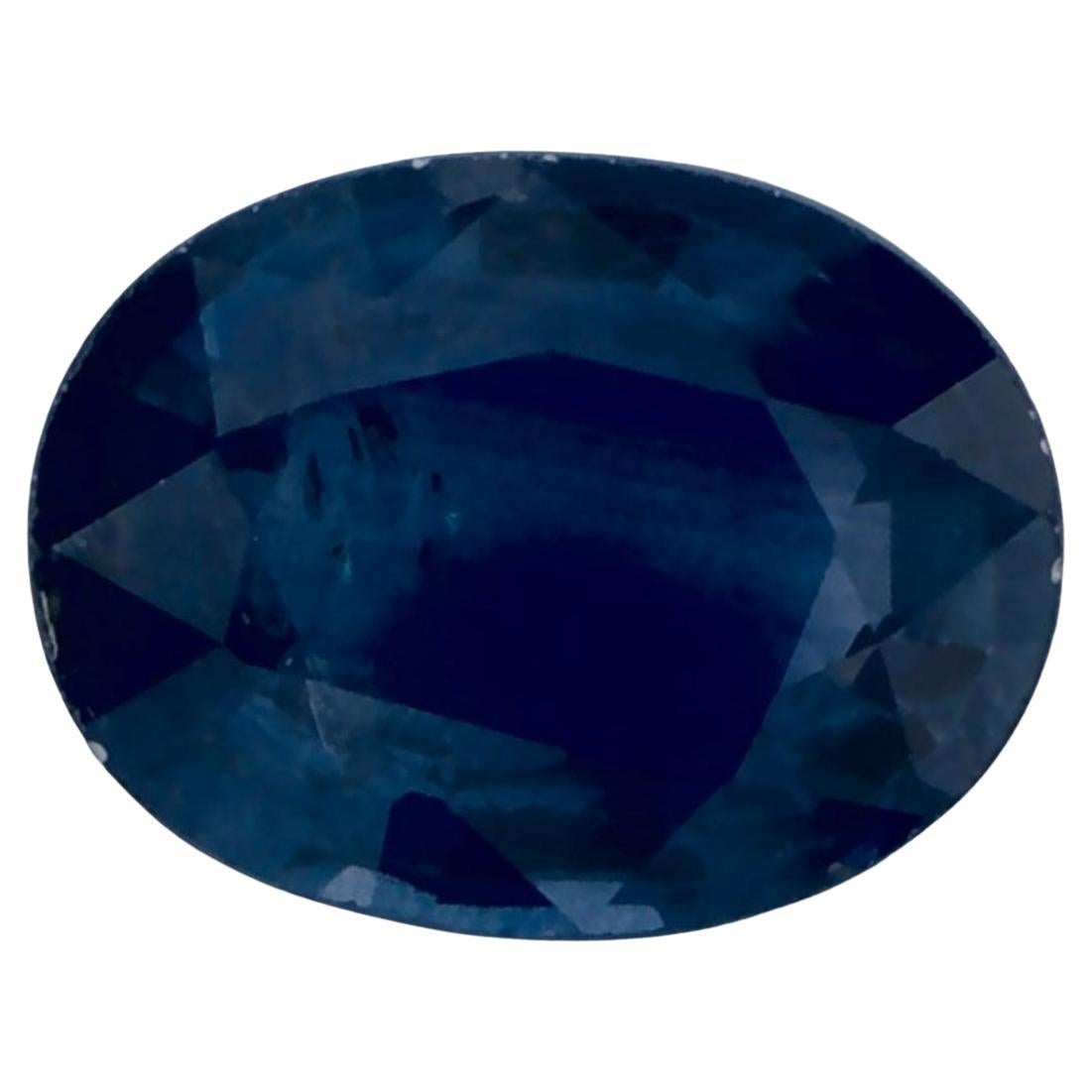1.40 Ct Blue Sapphire Oval Loose Gemstone (pierre précieuse en vrac)