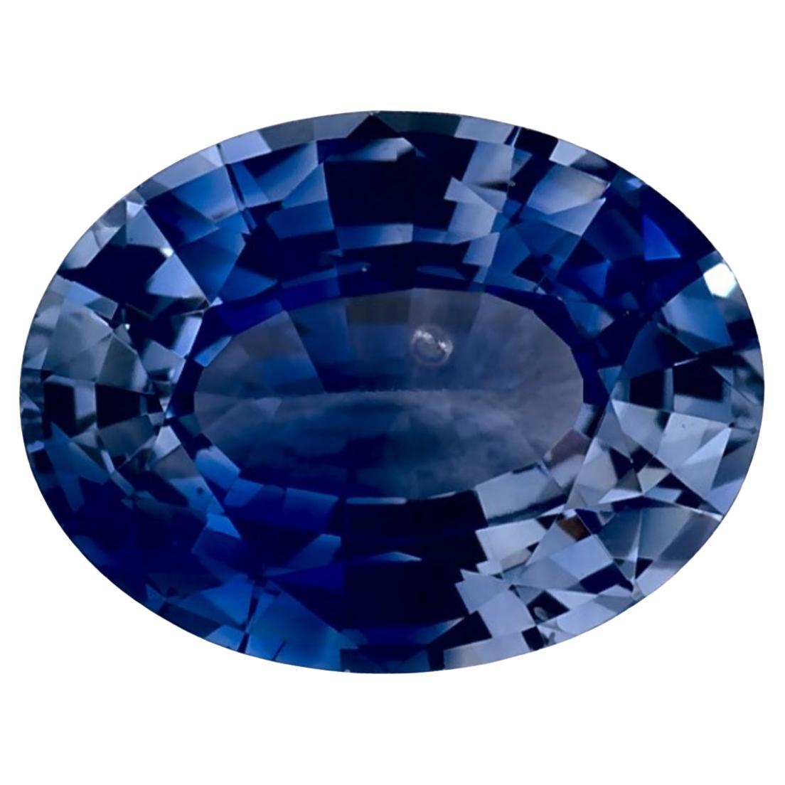 1.40 Ct Blue Sapphire Oval Loose Gemstone For Sale