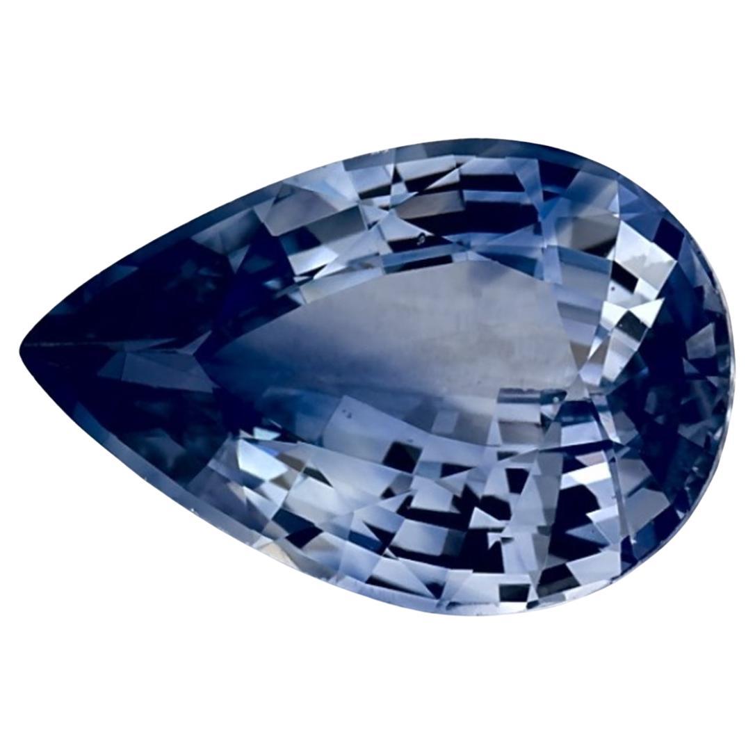1.40 Ct Blue Sapphire Pear Loose Gemstone