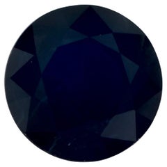 1.40 Ct Blue Sapphire Round Loose Gemstone