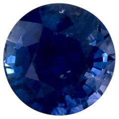 1.40 Ct Blue Sapphire Round Loose Gemstone
