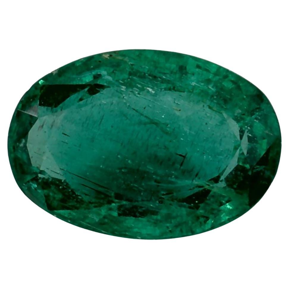 1.40 Ct Emerald Oval Loose Gemstone For Sale