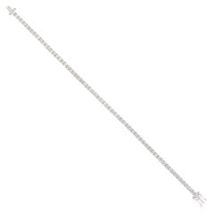 1.40 Ct SI Clarity HI Color Diamond Tennis Bracelet 10 Karat White Gold Jewelry