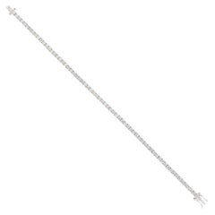 1,40 ct SI Claridad HI Color Diamante Tenis Pulsera 10 Quilates Oro Blanco Joyería