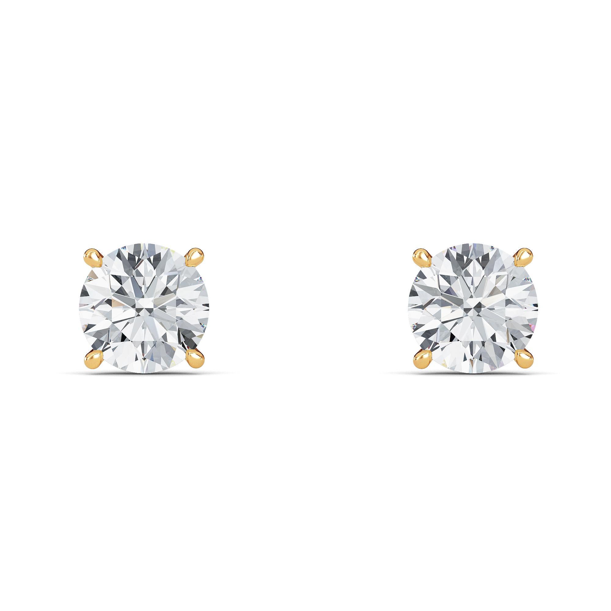 diamond solitaire earrings designs