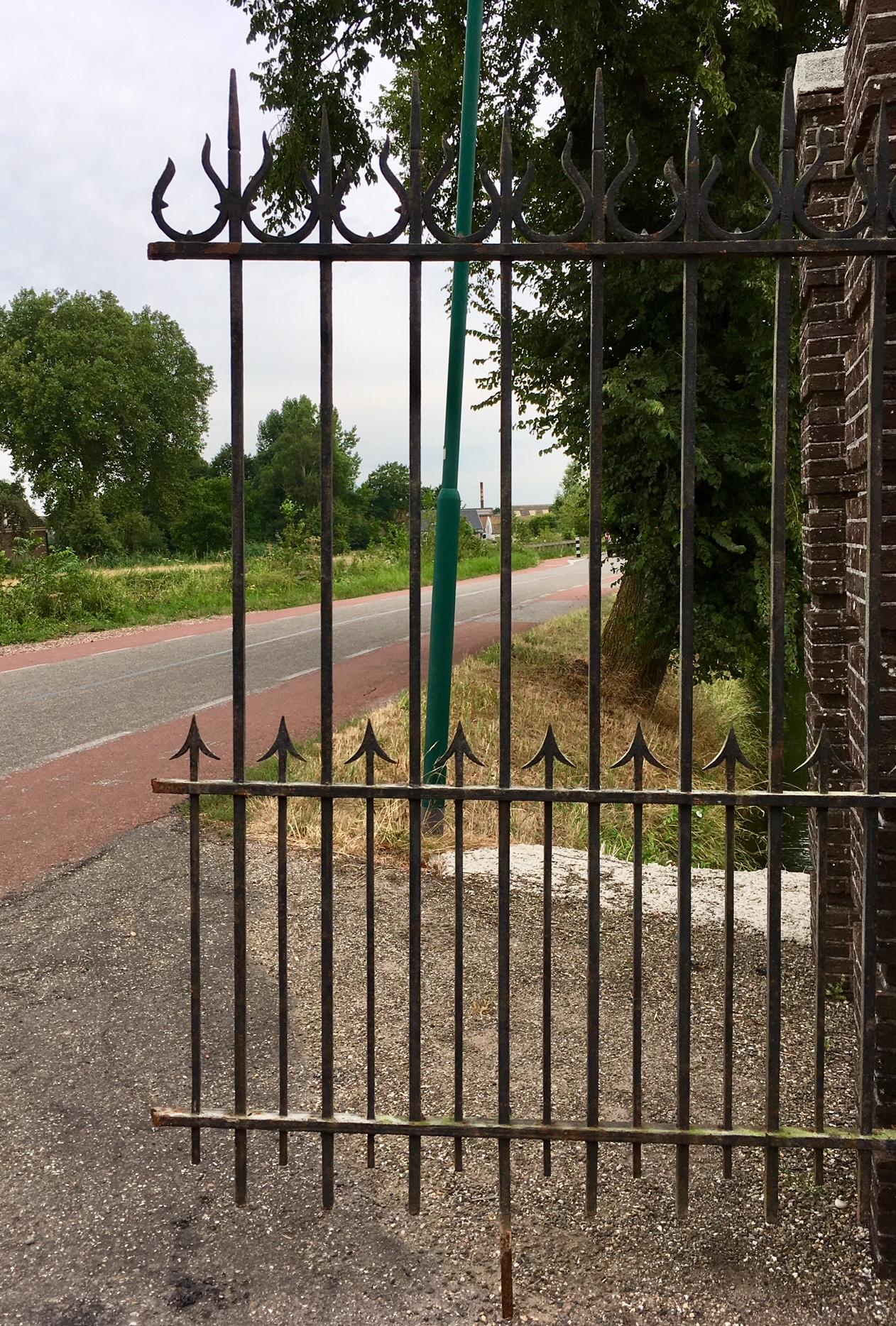 Industrial 140 meters of Antique Wrought Iron Fencing