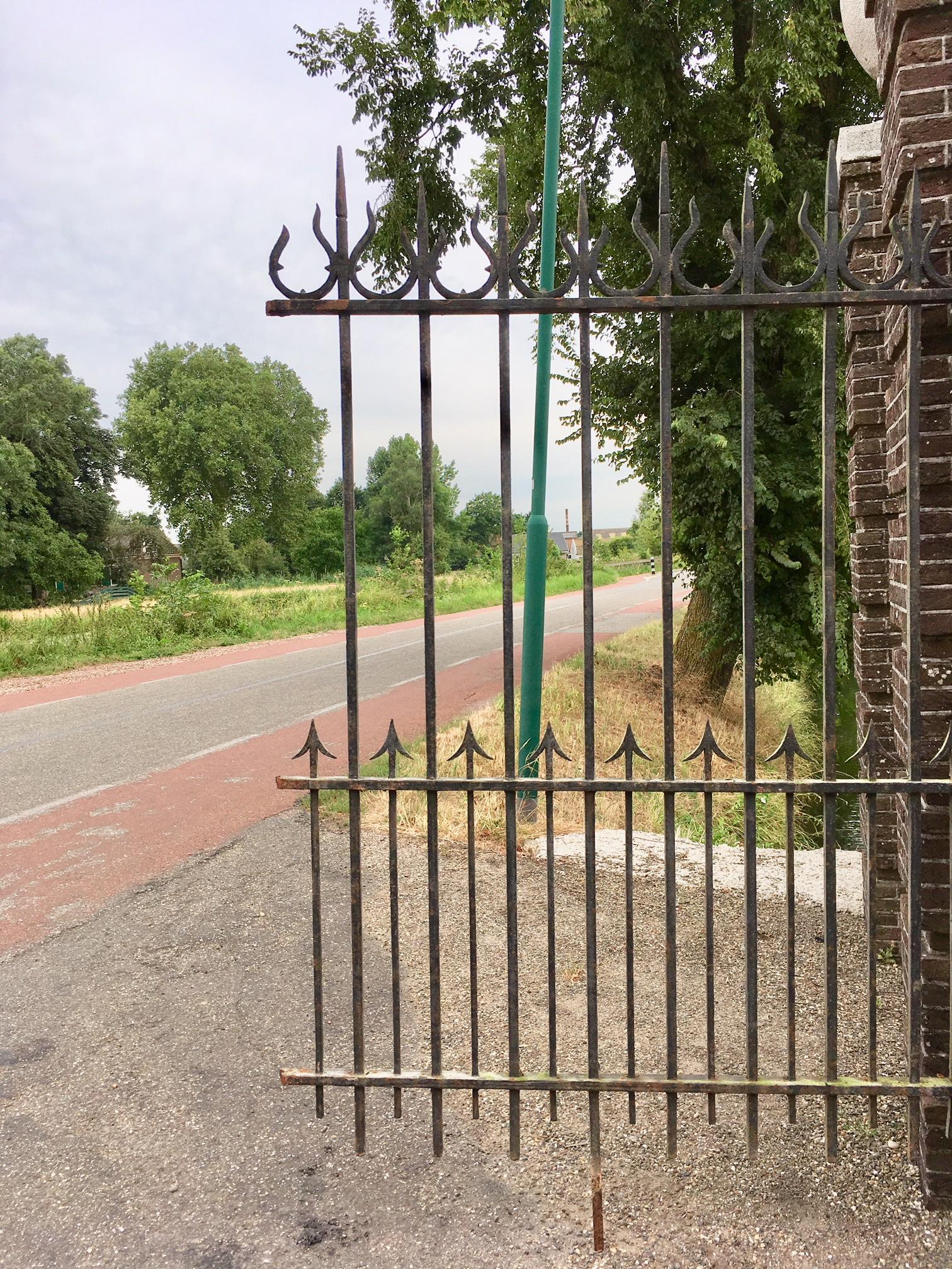 French 140 meters of Antique Wrought Iron Fencing