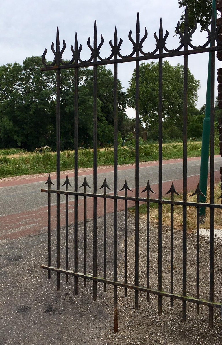 140 meters of Antique Wrought Iron Fencing For Sale at 1stDibs