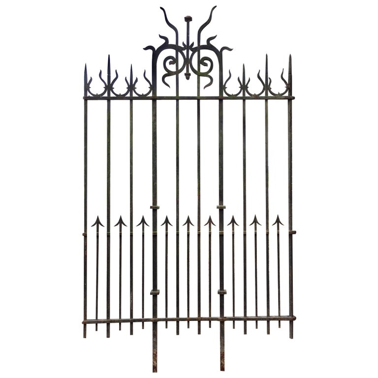 140 meters of Antique Wrought Iron Fencing For Sale at 1stDibs
