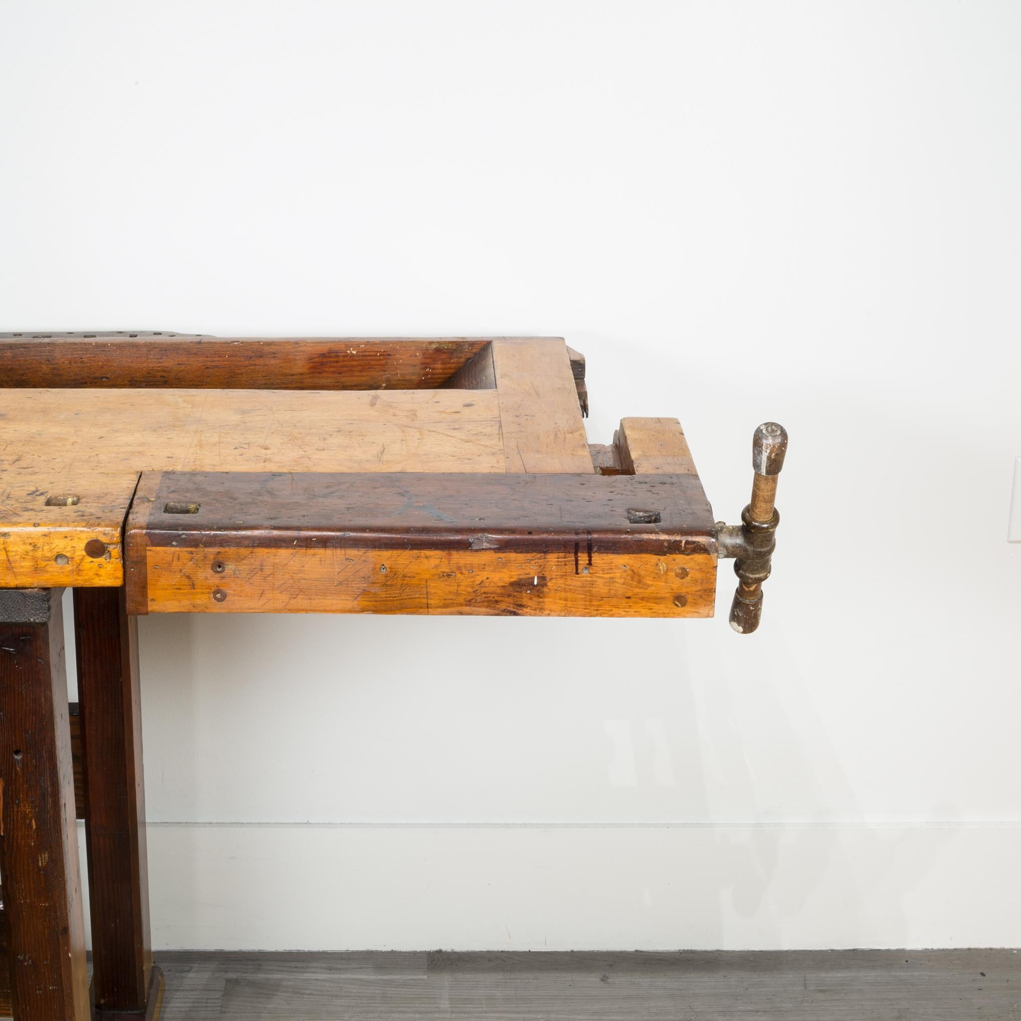 140 Year Old Carpenter's Workbench, circa 1880s 1