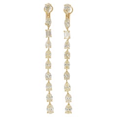14.00 Carat Diamond Dangle Earrings