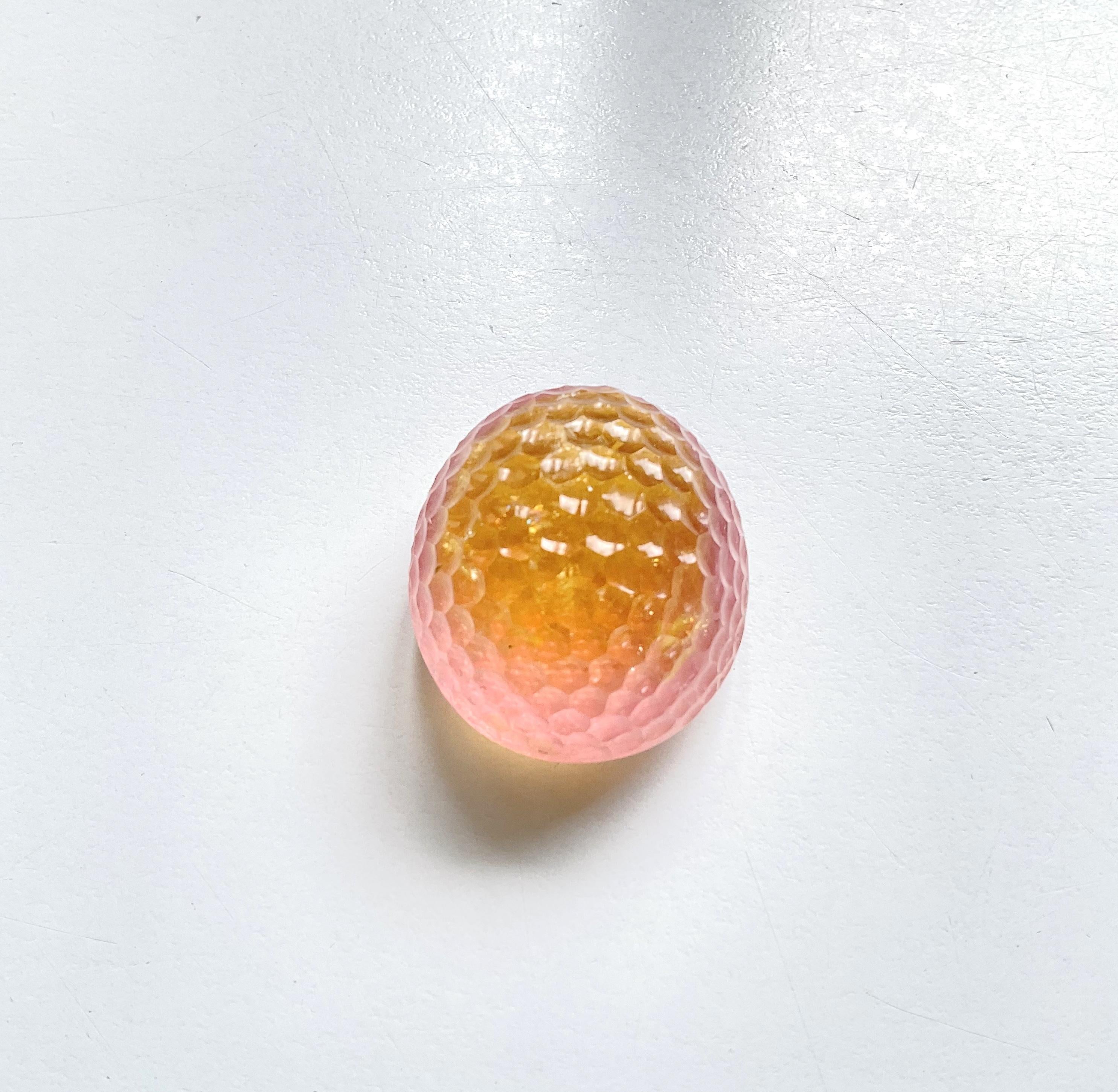 Sculpture de tourmaline bicolore de 140,00 carats pour bijouterie fine pierre précieuse naturelle en vente 1