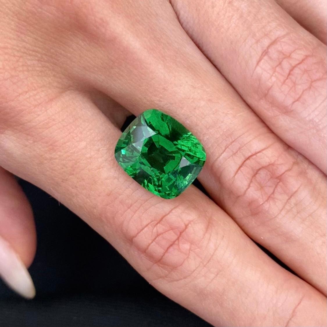 Tsavorite is a rare variety of garnet mineral, top grade tsavorites usually have extraordinary neon-green hue and excellent luster. It could be mainly found only in 2 places in the world - in Africa between Kenia and Tanzania and in Madagascar.