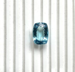 14.03 carats top quality aquamarine cushion cut stone for jewelry natural gem
