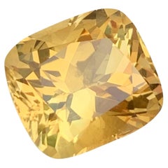 14.05 Carat Natural Loose Citrine Cushion Shape Gem For Jewellery Making