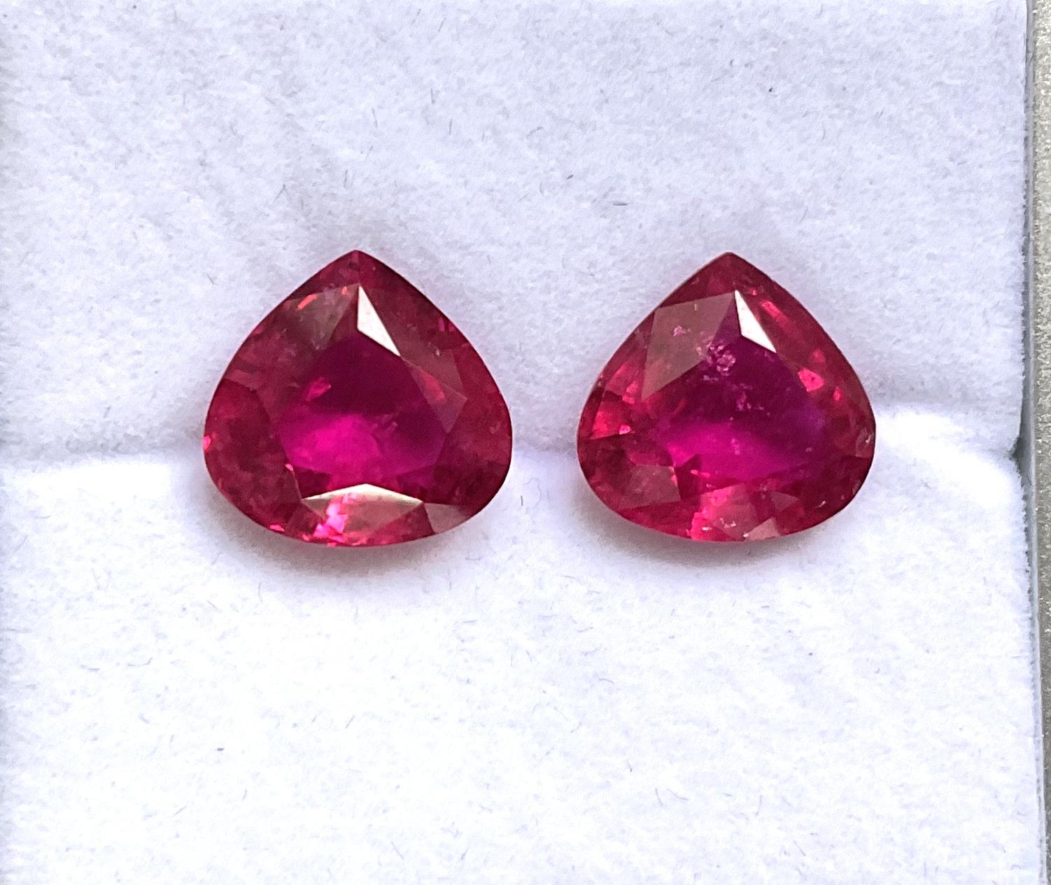 Art Déco 14.05 Carats Rubellite Tourmaline Heart Cut stone For Jewelry Natural gemstone in vendita