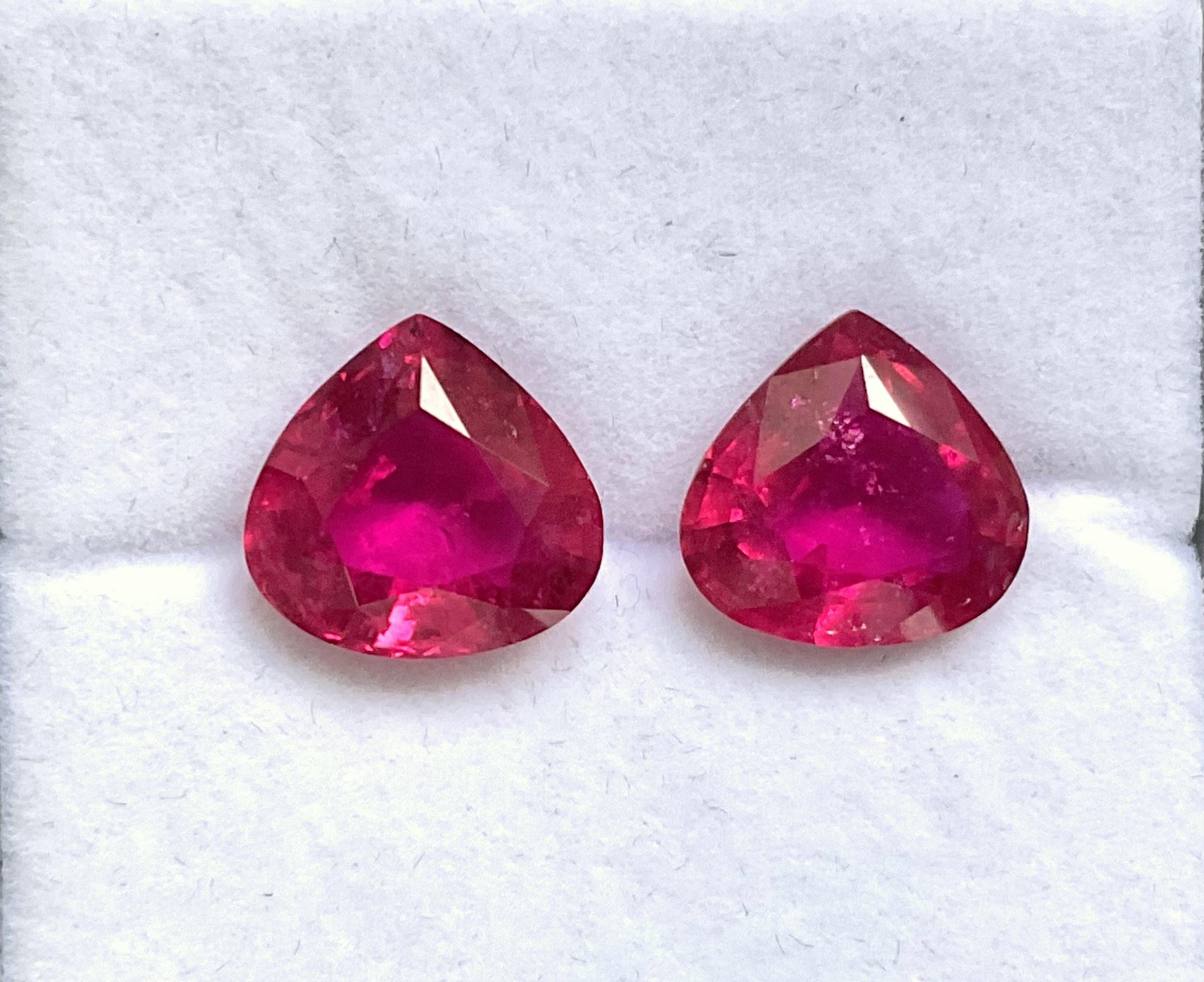 14.05 Carats Rubellite Tourmaline Heart Cut stone For Jewelry Natural gemstone In condizioni Nuovo in vendita a Jaipur, RJ