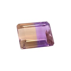 14.08 Carat Ametrine Bi-Color Quartz, Unset Loose Ring or Pendant Gemstone