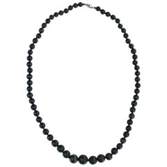 140.8 Carat Black Diamond Necklace