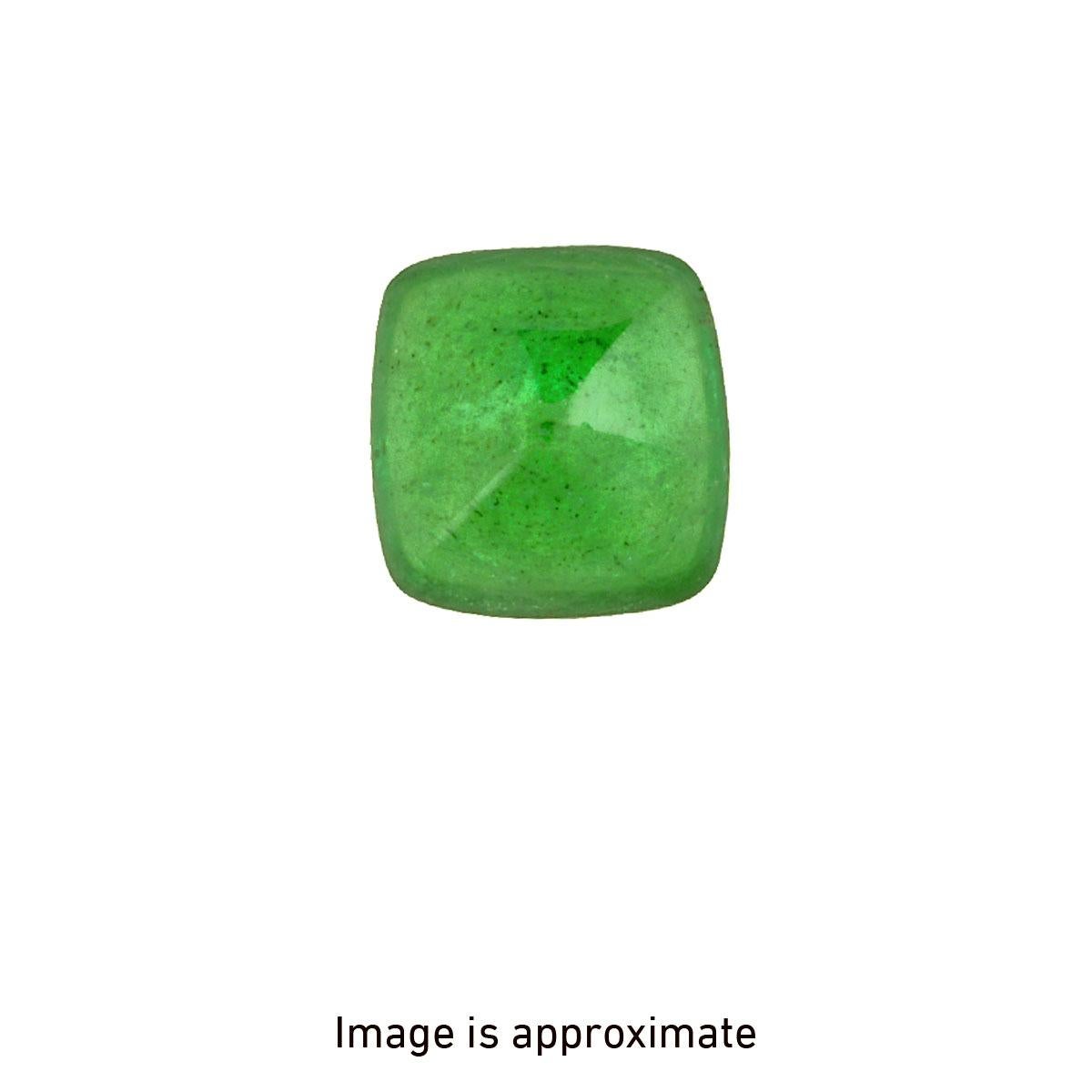 14.08ct sugar-loaf Colombian Emerald ring. GIA certified. In Excellent Condition For Sale In Los Angeles, CA