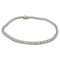 1,40 Karat Diamant-Tennisarmband aus 18 Karat Weißgold