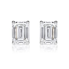 1.40ct Emerald Cut Diamond Studs