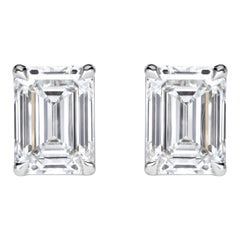 1.40ct Emerald Cut Diamond Studs