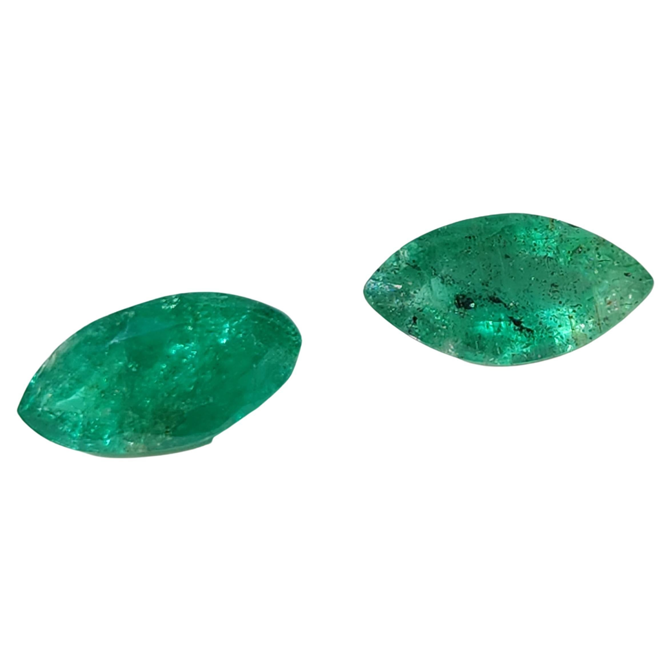 Title: Exquisite 1.40ct Loose Marquise Shape Colombian Emerald Gemstone

Product Description:

Presenting our exceptional 1.40ct loose Marquise Shape Colombian Emerald gemstone—a symbol of Colombia's rich gemological heritage and nature's