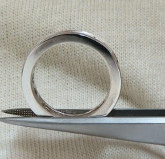 1.40ct Natural Princess Cut Diamonds Band Channel Platinum Prime*