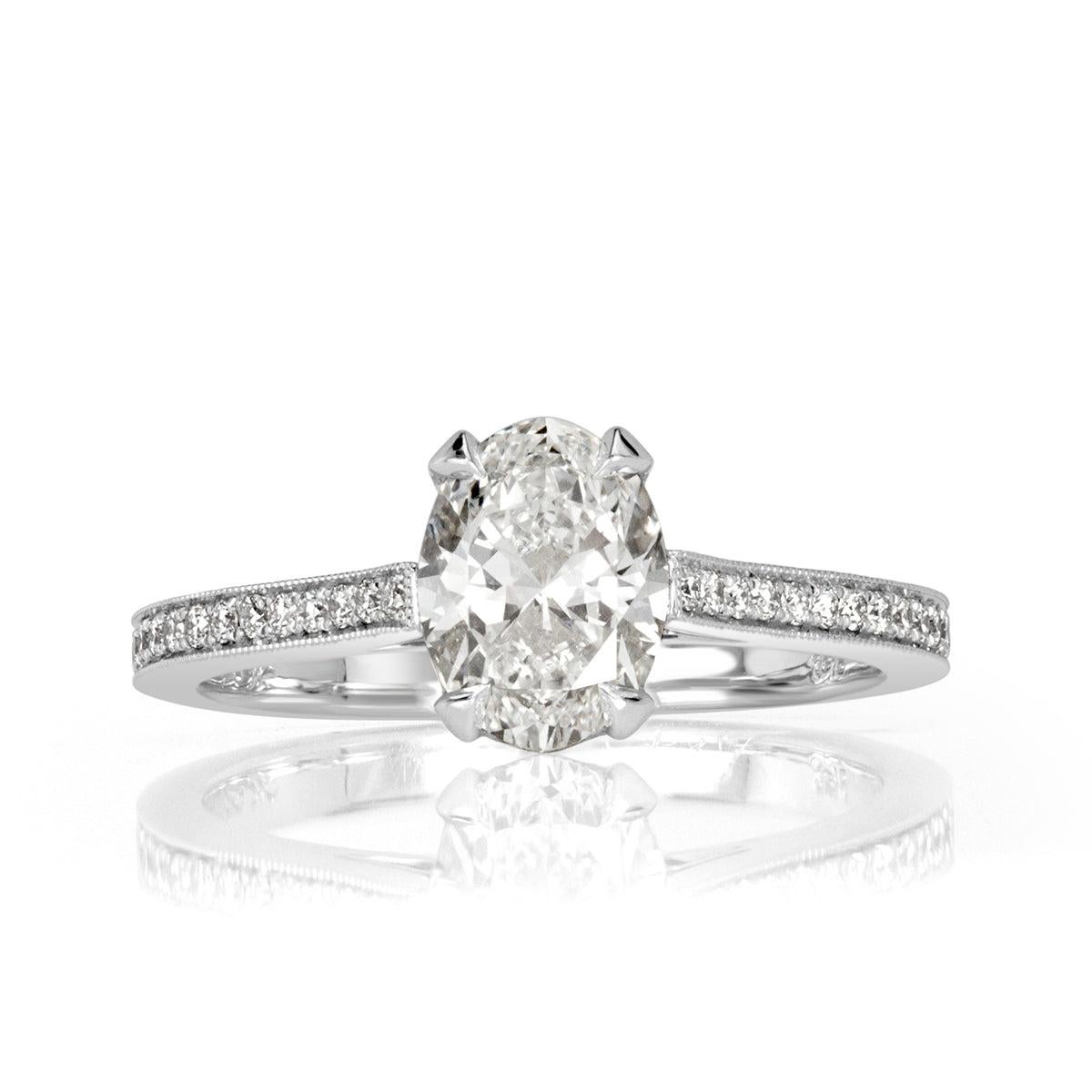 1.40ct Oval Cut Diamond Engagement Ring