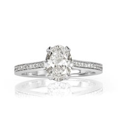 1.40ct Oval Cut Diamond Engagement Ring