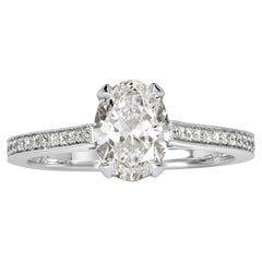 1.40ct Oval Cut Diamond Engagement Ring