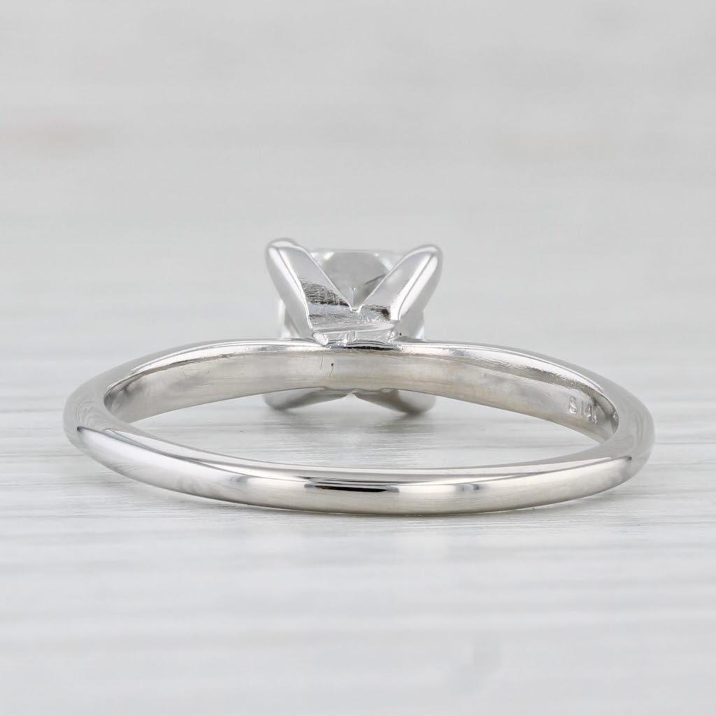 Anello di fidanzamento solitario con principessa da 1,40 carati in oro bianco 14k, misura 9,75 in vendita 1