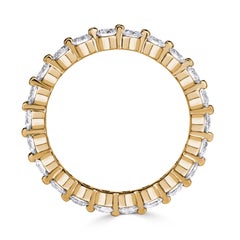 1.40ct Round Brilliant Cut Diamond Eternity Band in 18k Champagne Yellow Gold