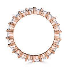1.40ct Round Brilliant Cut Diamond Eternity Band in 18k Rose Gold
