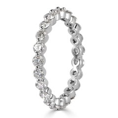 1,40ct Runder Brillantschliff Diamant Eternity Band in Platin