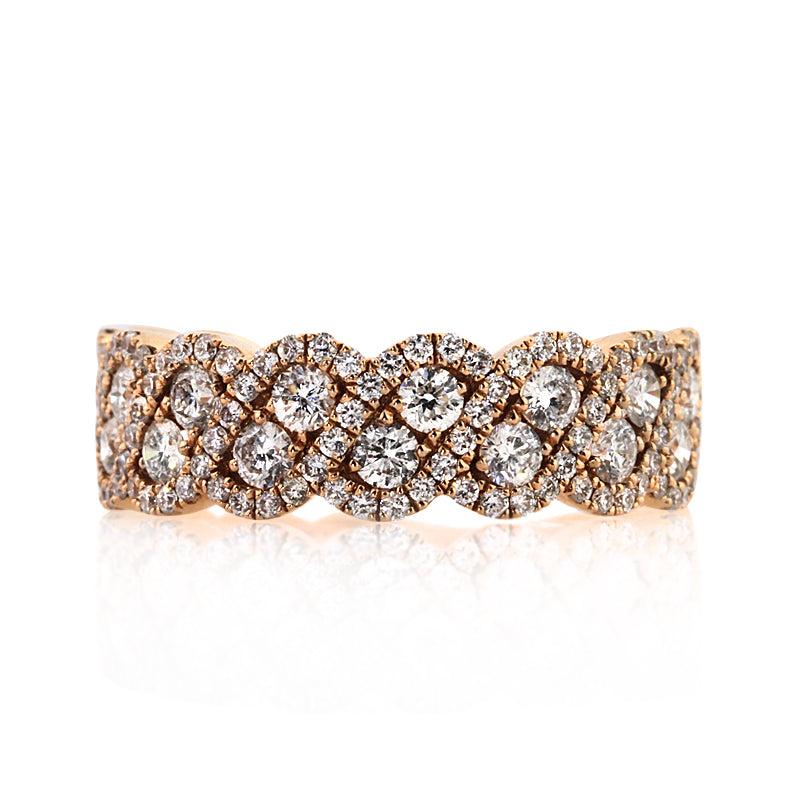 1.40ct Round Brilliant Cut Diamond Ring in 14k Rose Gold