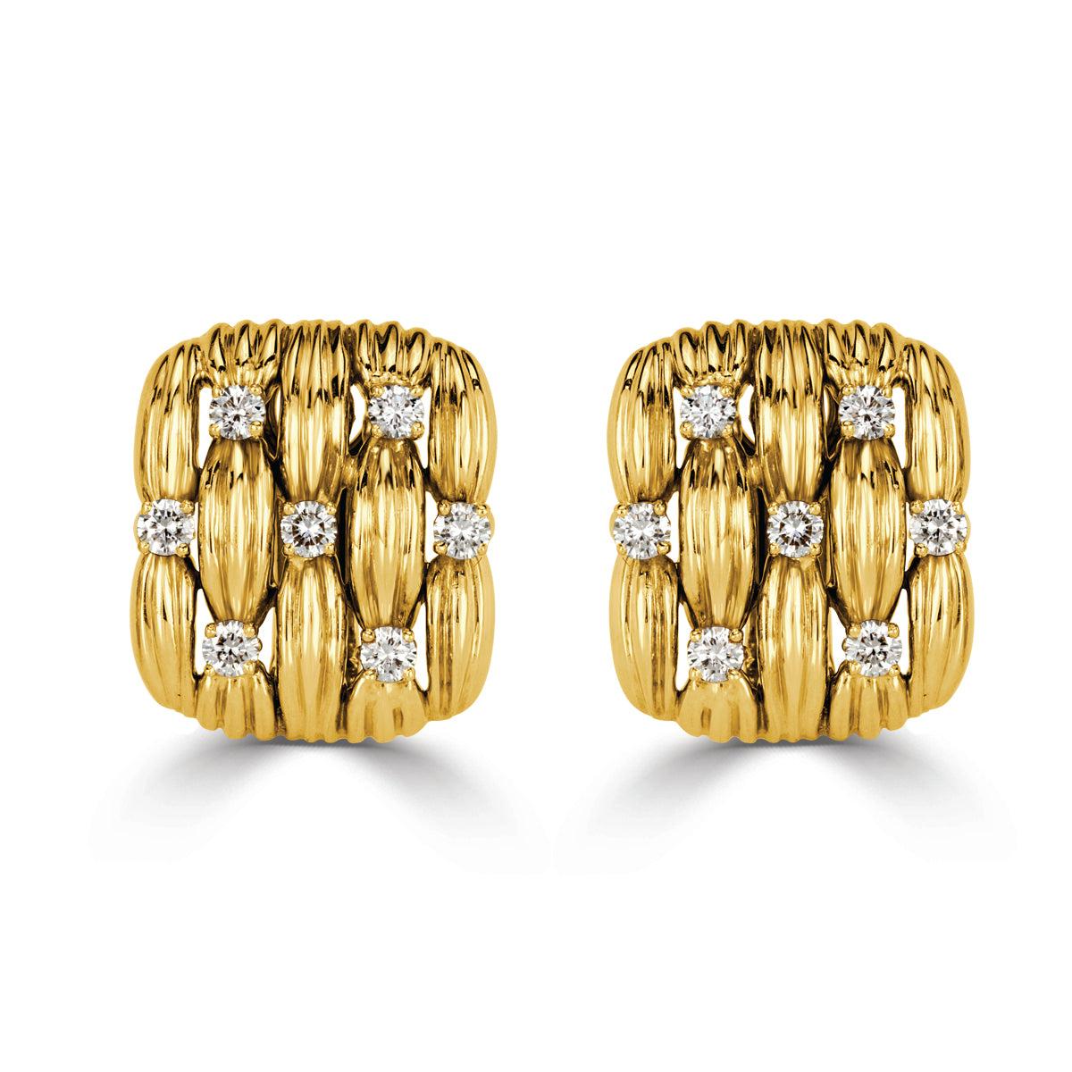 1.40ct Round Brilliant Cut Diamond Tiffany 
Co. Estate Clip-On Earrings